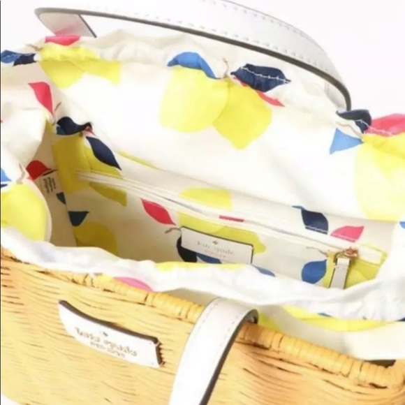 NWT $399 KATE SPADE NEW YORK SAM WICKER SATCHEL - Picture 4 of 5